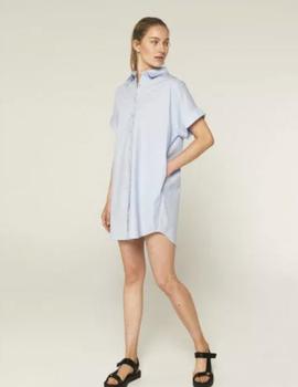 Vestido Camisa Compañia Corto azul