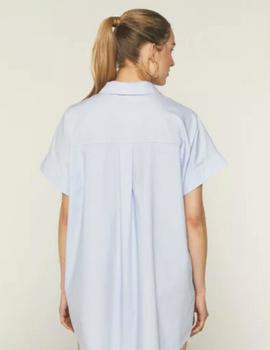 Vestido Camisa Compañia Corto azul