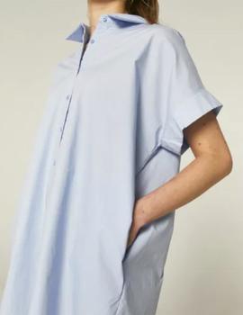 Vestido Camisa Compañia Corto azul