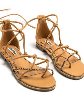 Sandalias Mustang Tiras camel