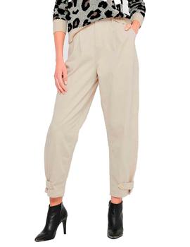 Pantalón only amaranta slouchy beige