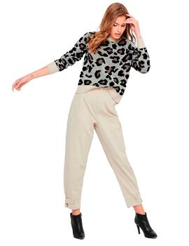 Pantalón only amaranta slouchy beige