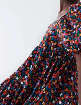 Vestido Salsa Flores colores