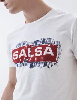 Camiseta Salsa Logo blanca