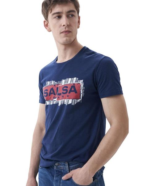 Camiseta Salsa Logo marina