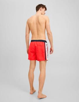 Bañador Jack&Jones Crete rojo