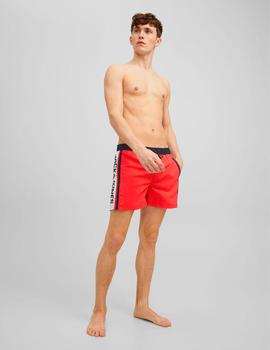 Bañador Jack&Jones Crete rojo