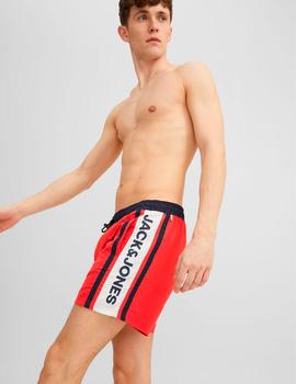 Bañador Jack&Jones Crete rojo