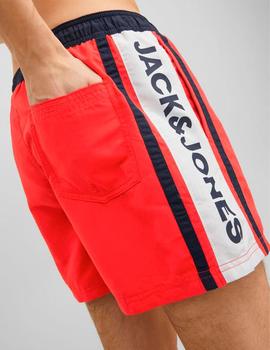 Bañador Jack&Jones Crete rojo