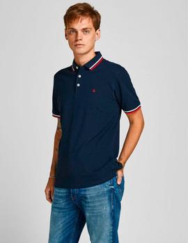 Polo Jack&Jones Paulos marino/rojo