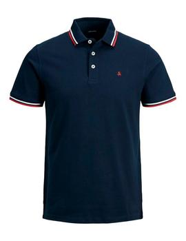 Polo Jack&Jones Paulos marino/rojo