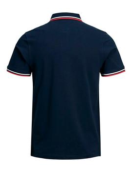 Polo Jack&Jones Paulos marino/rojo