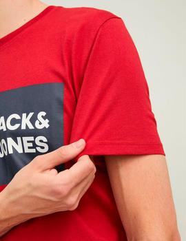 Camiseta Jack&Jones Logan roja