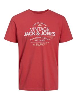 Camiseta Jack&Jones Blubooster granate