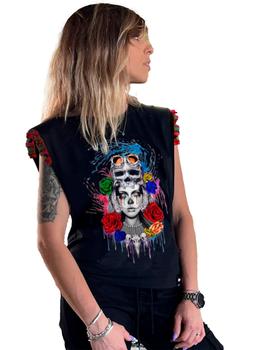 Camiseta La Sal Mujer Colours negra