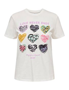 Camiseta Only Hollie blanca