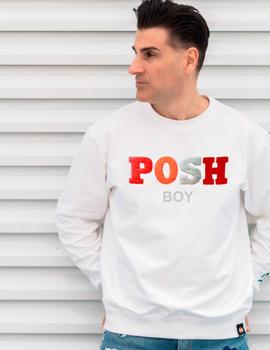 Sudadera La Sal Posh blanca