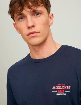 Camiseta Jack&Jones M/L Stamp marina