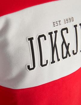 Sudadera Jack&Jones Cemb roja