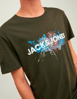 Camiseta Jack&Jones Tear kaki