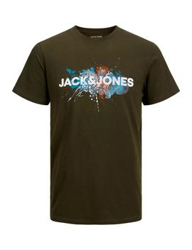 Camiseta Jack&Jones Tear kaki