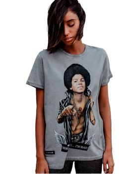 Camiseta michael be happiness gris