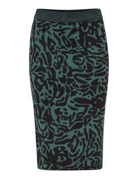 Falda Ichi Leopardo verde