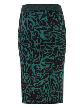 Falda Ichi Leopardo verde
