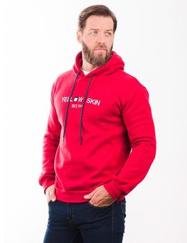 Sudadera Yellow Logo roja