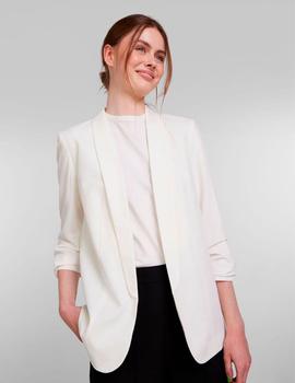 Blazer Pieces Boss 3/4 blanca