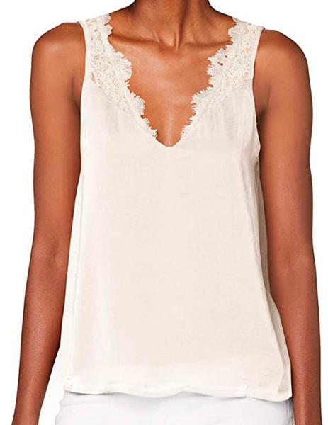 Camiseta online lencera blanca