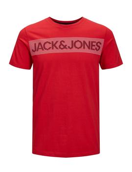 Camiseta Jack&Jones Corp Logo roja