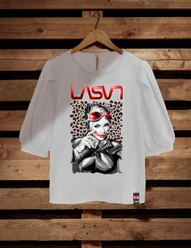 Camiseta La Sal Mujer Lips blanca