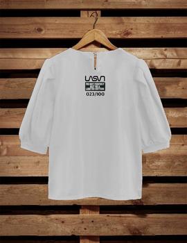 Camiseta La Sal Mujer Lips blanca