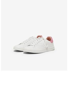 Zapatillas Only Shilo blanca/rosa