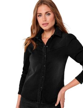Camisa only wendy vaquera negra