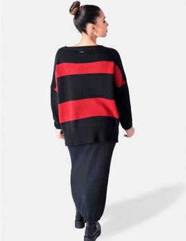 Jersey Animosa Love negro/rojo
