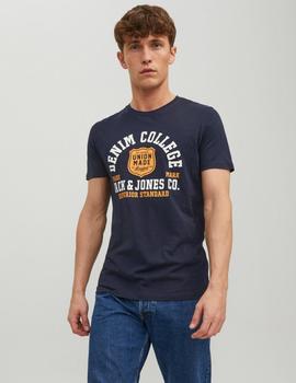 Camiseta Jack&Jopnes Logo marina