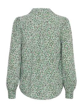 Camisa B.Young Hojas verde