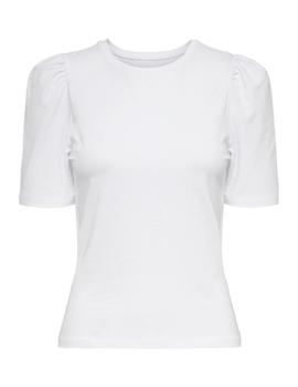 Camiseta Only Live Pufftop blanca