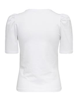 Camiseta Only Live Pufftop blanca