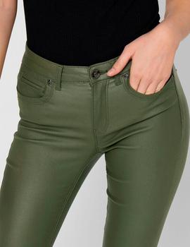 Pantalón only kendell encerado verde