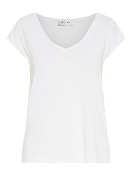 Camiseta Pieces Kamala blanca