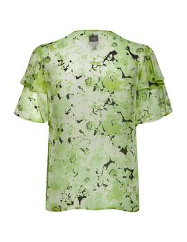 Blusa Ichi Flores verde