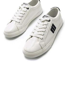 Zapas Mustang Chica blanca/negra