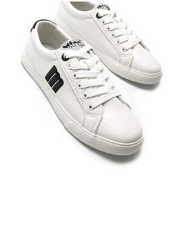 Zapas Mustang Chica blanca/negra