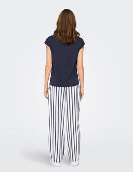 Camiseta Only Free Lurex marina