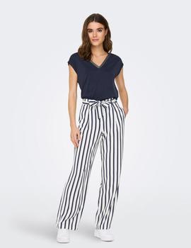 Camiseta Only Free Lurex marina