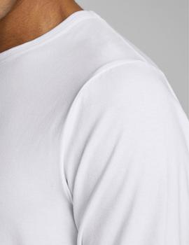 Camiseta Jack&Jones Basic M/L blanca