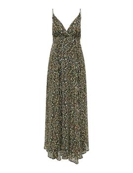 Vestido Only Eliza Long Animal